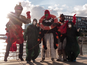 Maskottchen-Befreiung durch Nolympia Maskottchen-Befreiung durch Nolympia